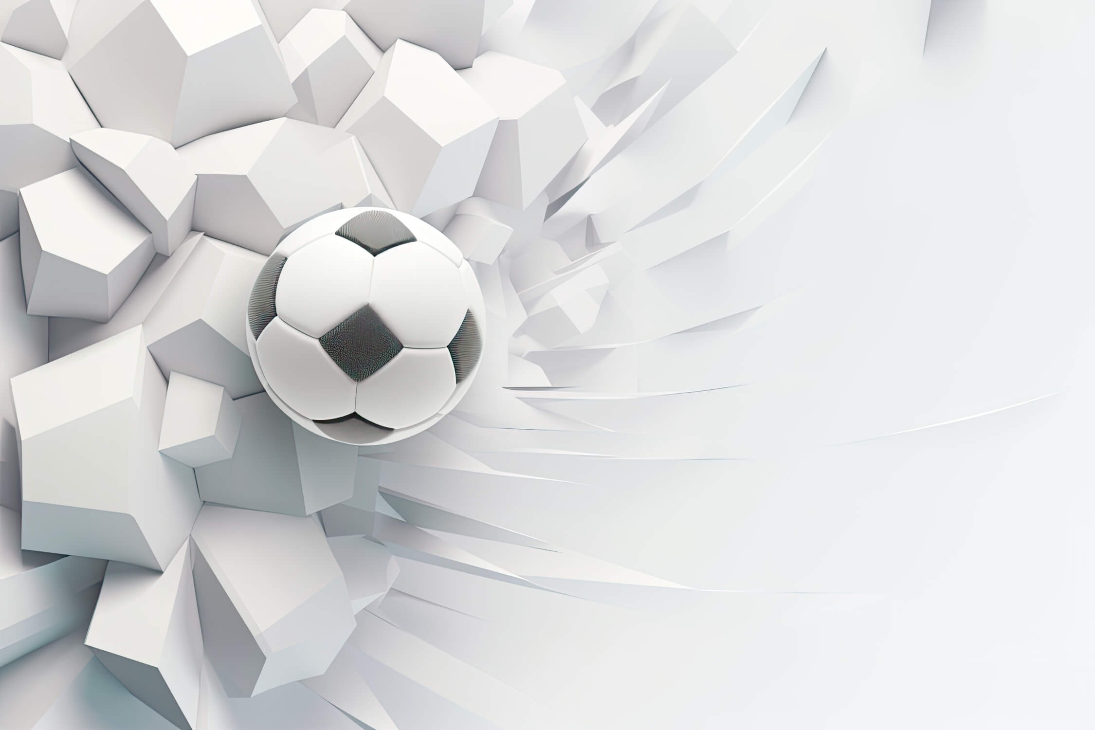 Papier Peint 3D Foot Blanc