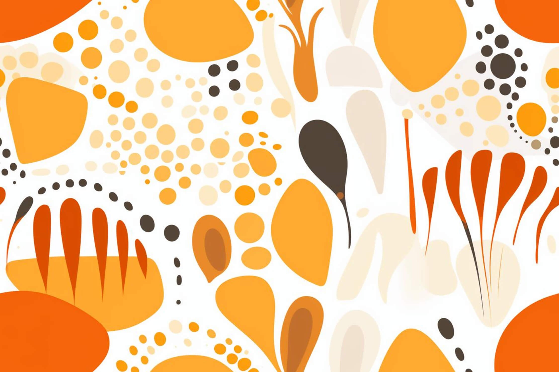 Papier Peint Orange Année 80