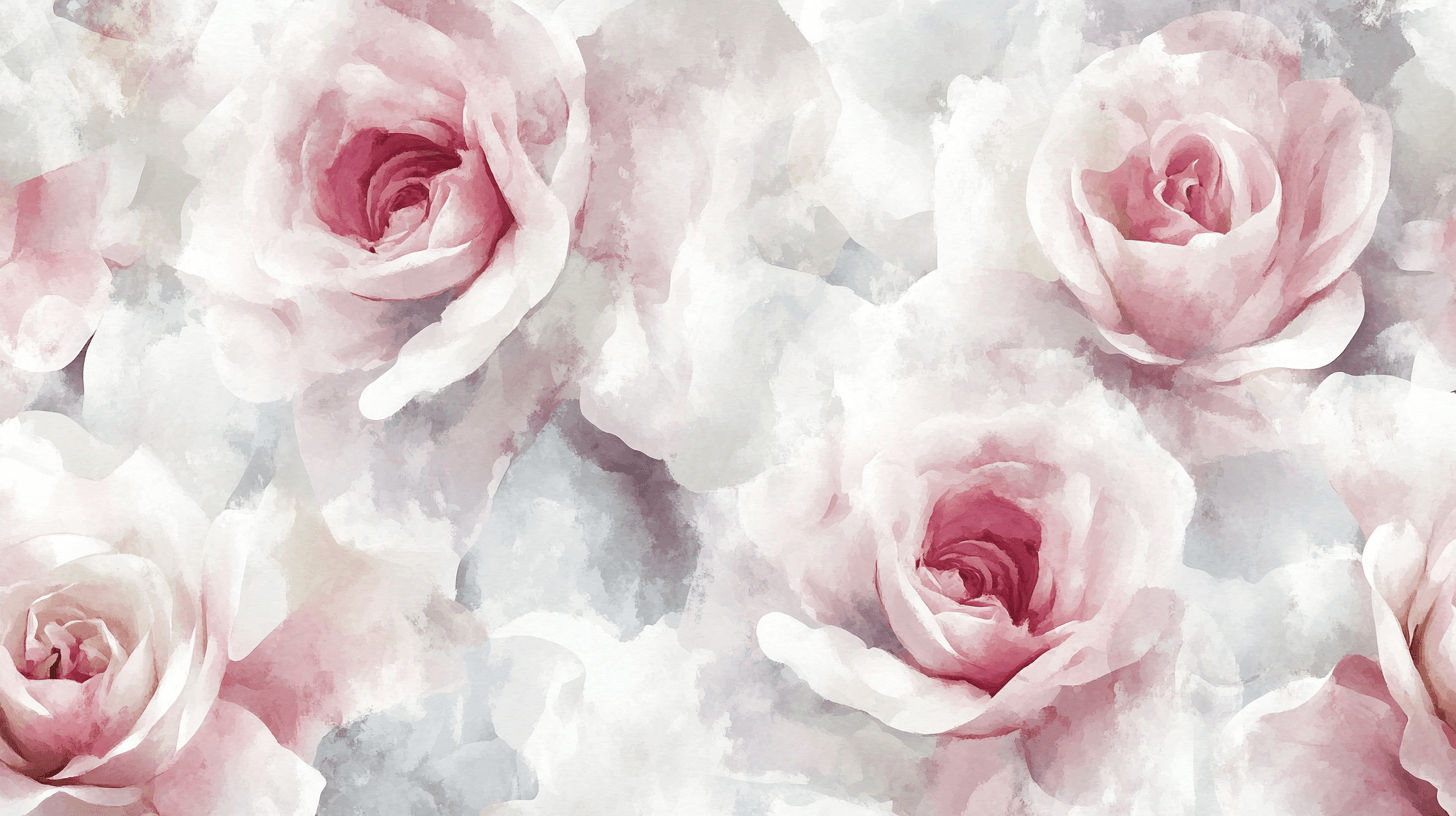 Papier Peint Aquarelle Lys Délicats