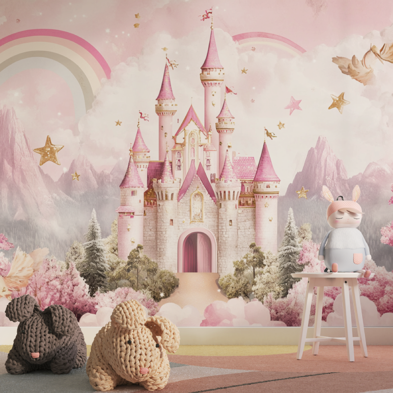 Papier peint princesse meli melo tapisserie pour fille