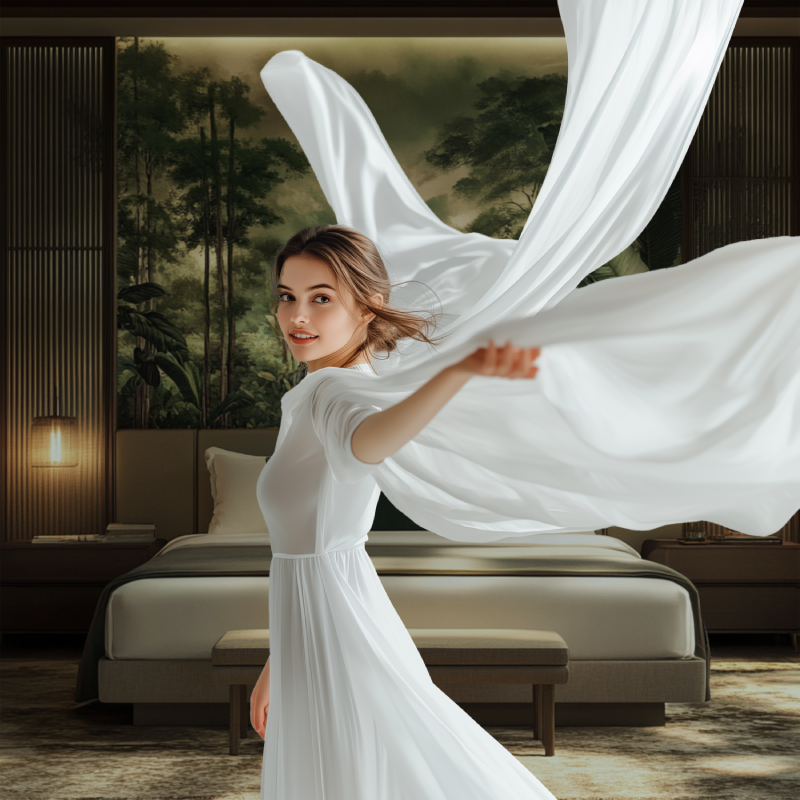 Papier peint arbre du voyageur modele