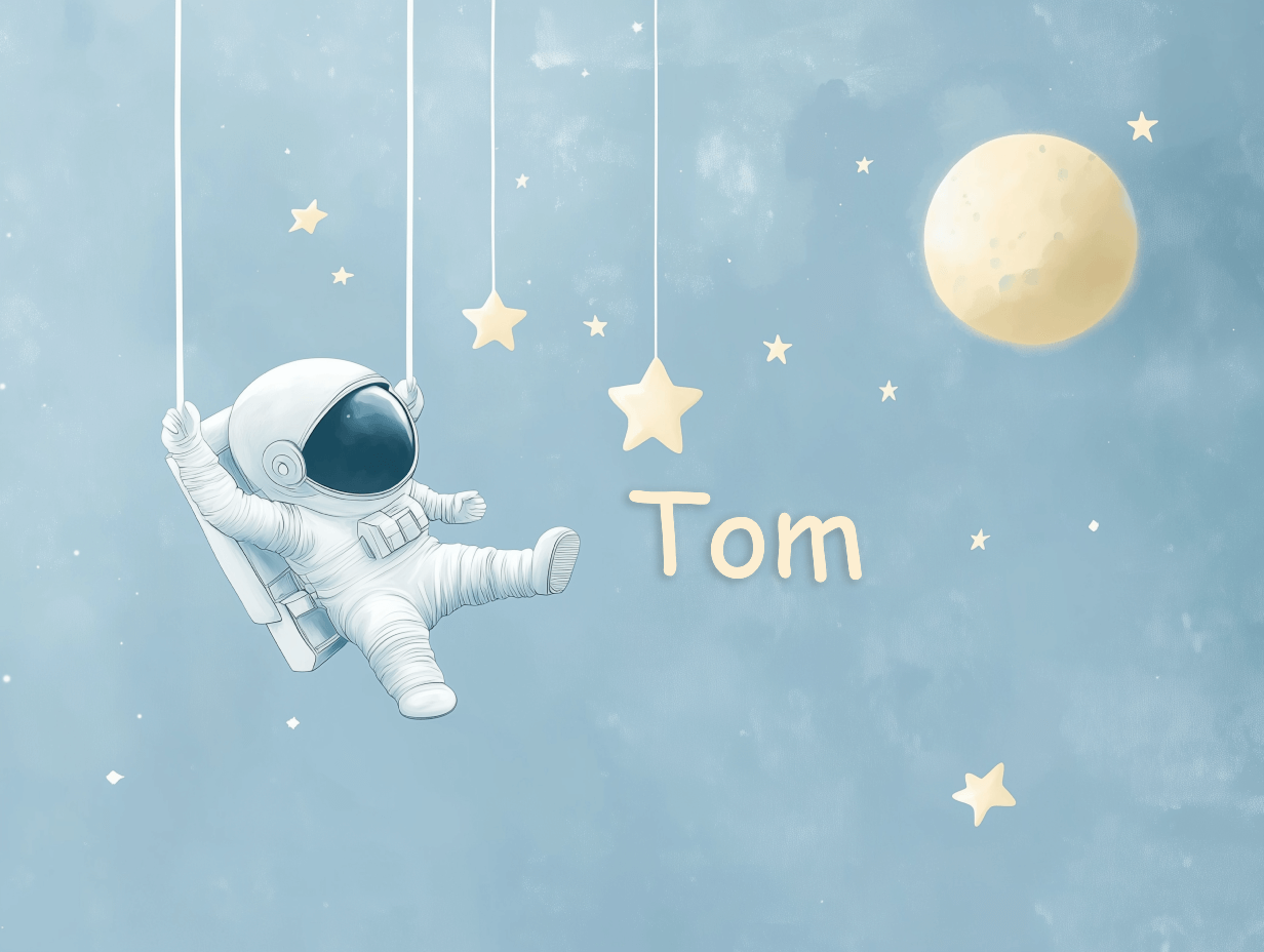 Papier Peint Prénom Astronaute