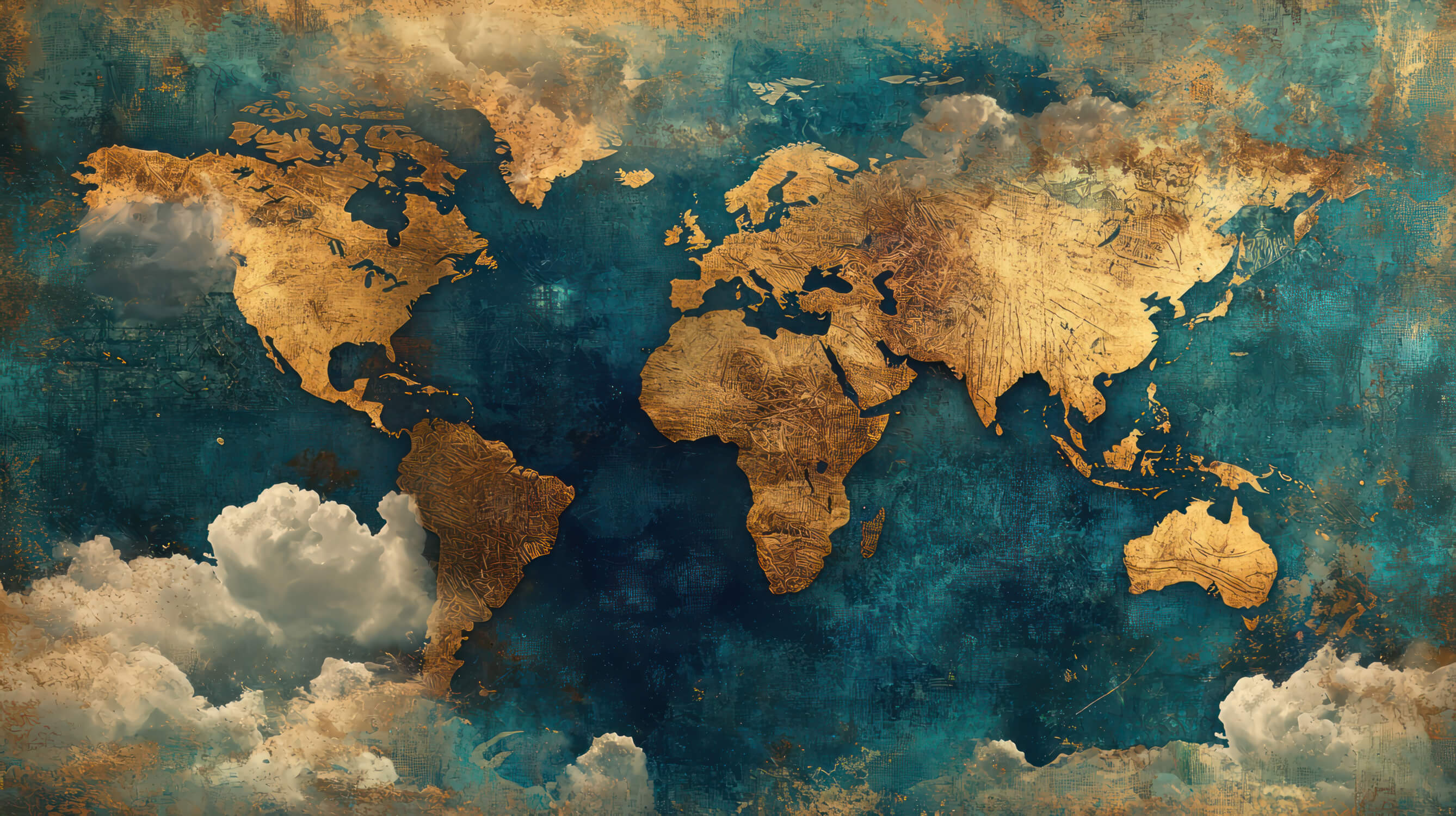 Papier Peint Carte Du Monde Géante