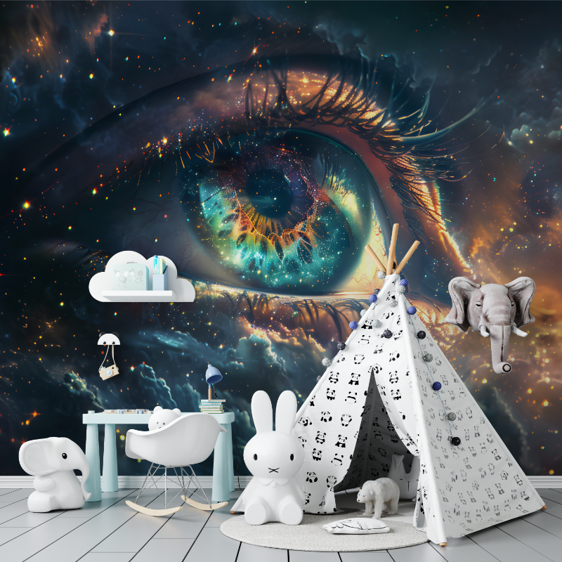 Papier peint trompe oeil 3d espace tapisserie murs