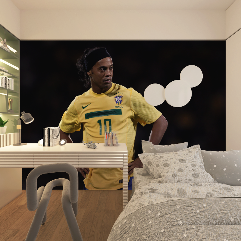Papier peint ronaldinho chambre adolescents