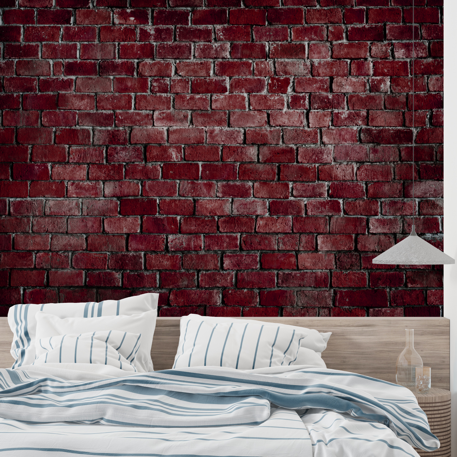 Papier Peint Imitation Brique Rouge - merlin leroy