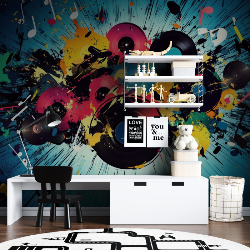 Papier peint musique xxl tapisserie chambre ados