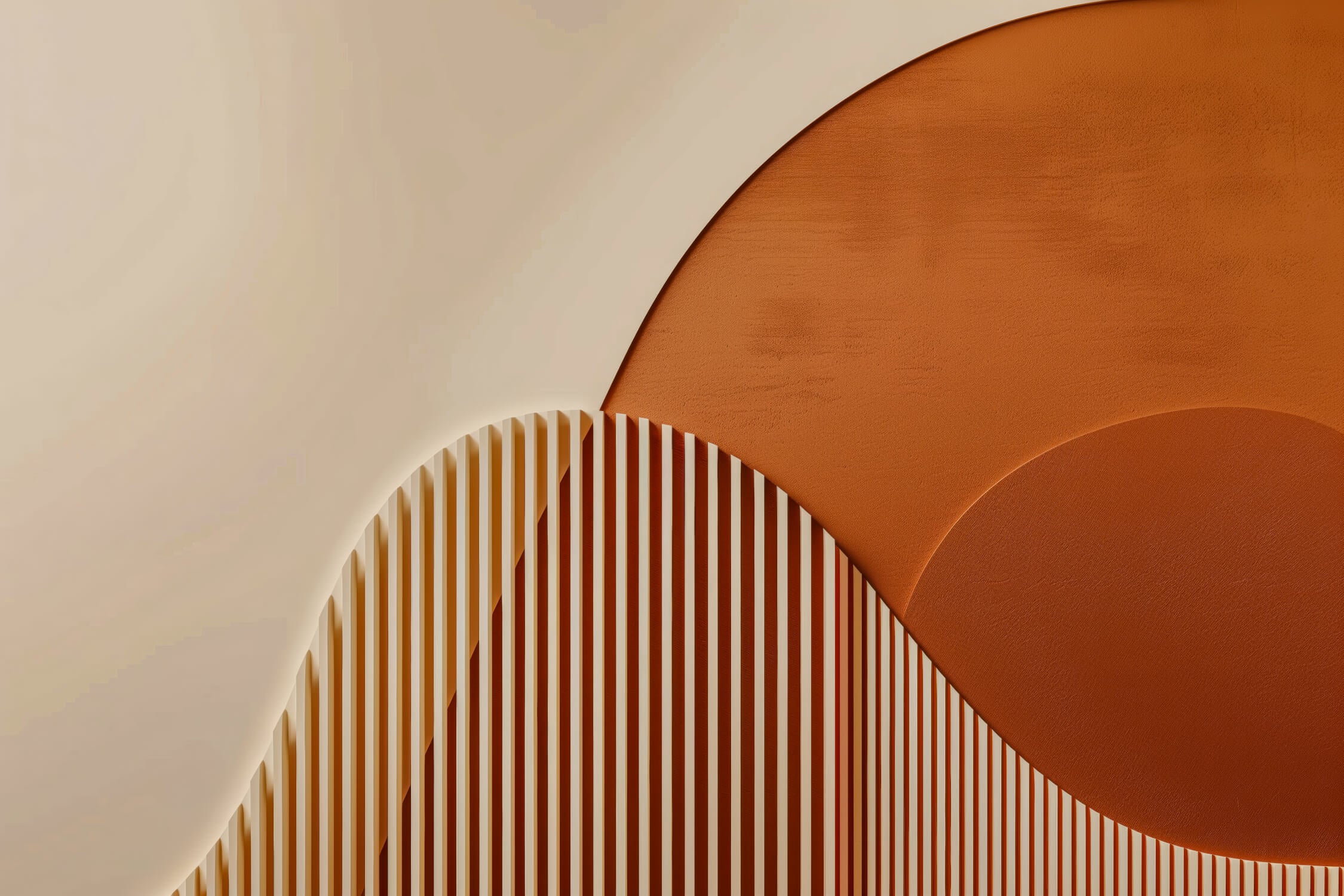 Papier Peint Geometrique Orange