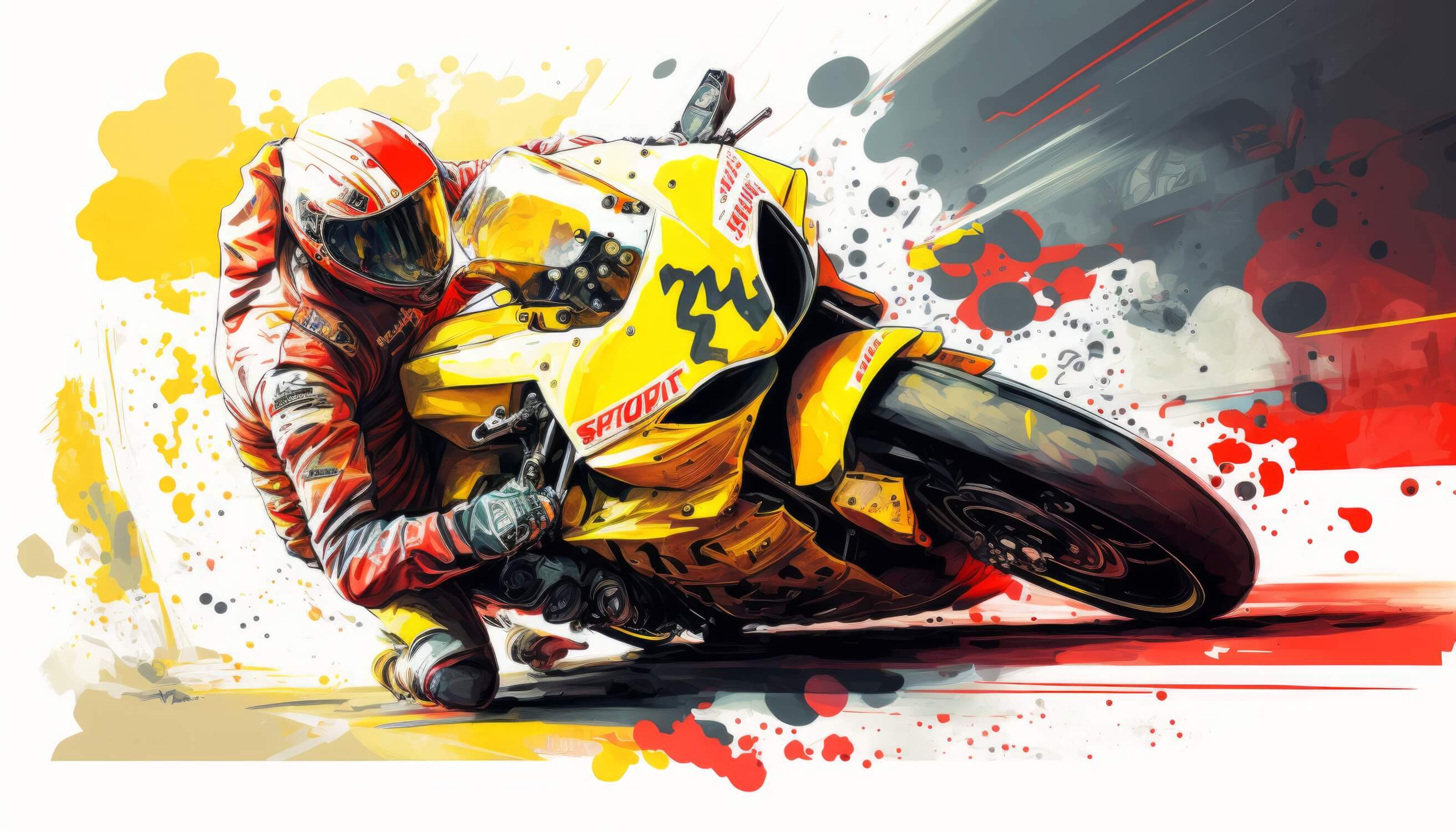 Papier Peint Murale Moto Gp