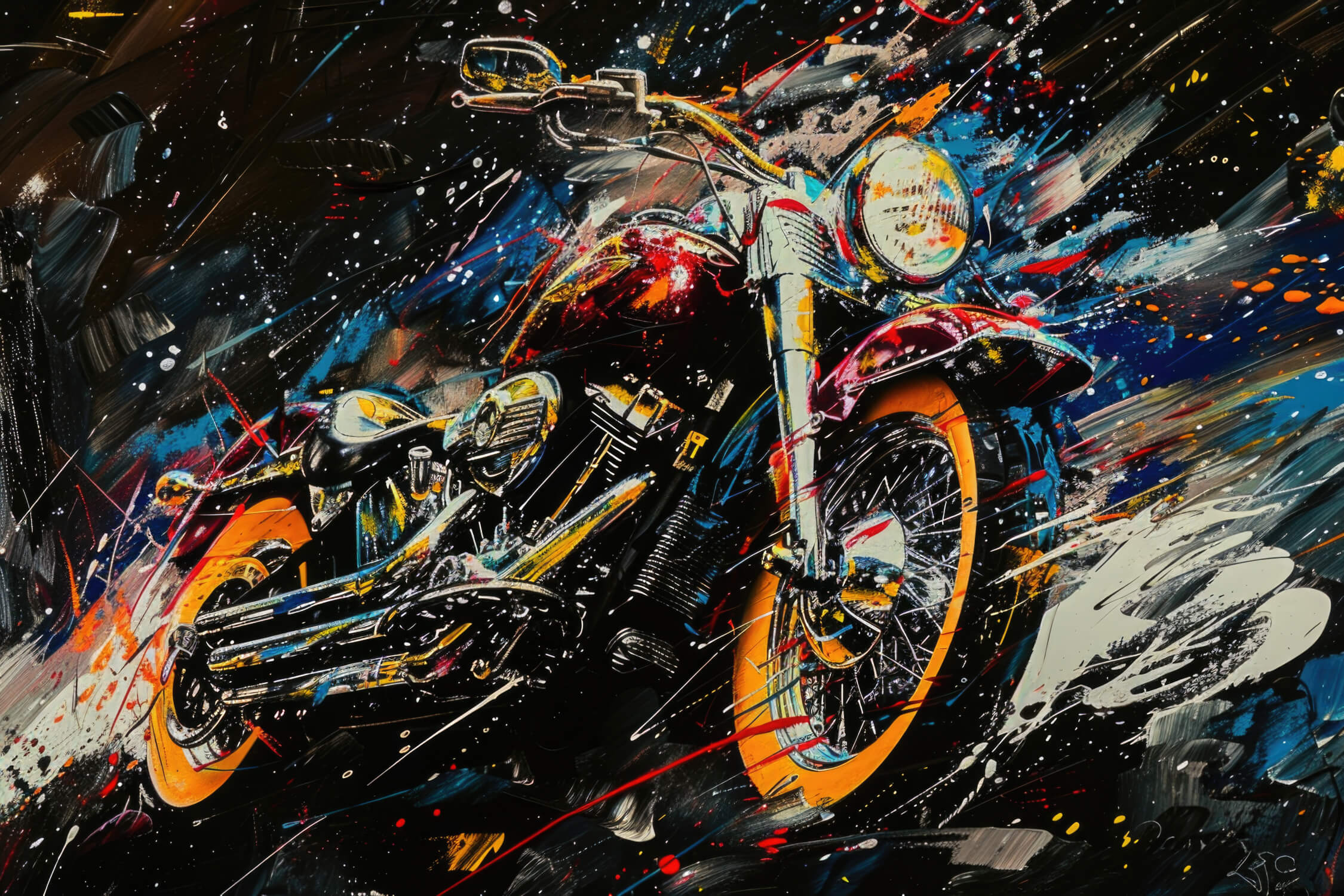 Papier Peint Moto Casque Doré Dessin