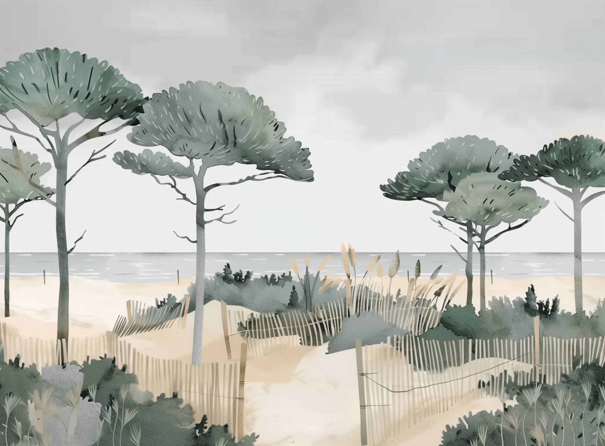 Papier Peint Panoramique Paysage Chambre