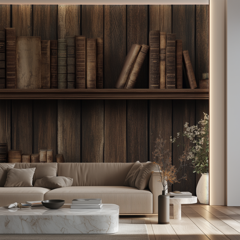 Papier peint trompe loeil haut de gamme canape neon