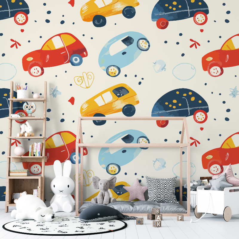 Papier peint voiture enfant 12