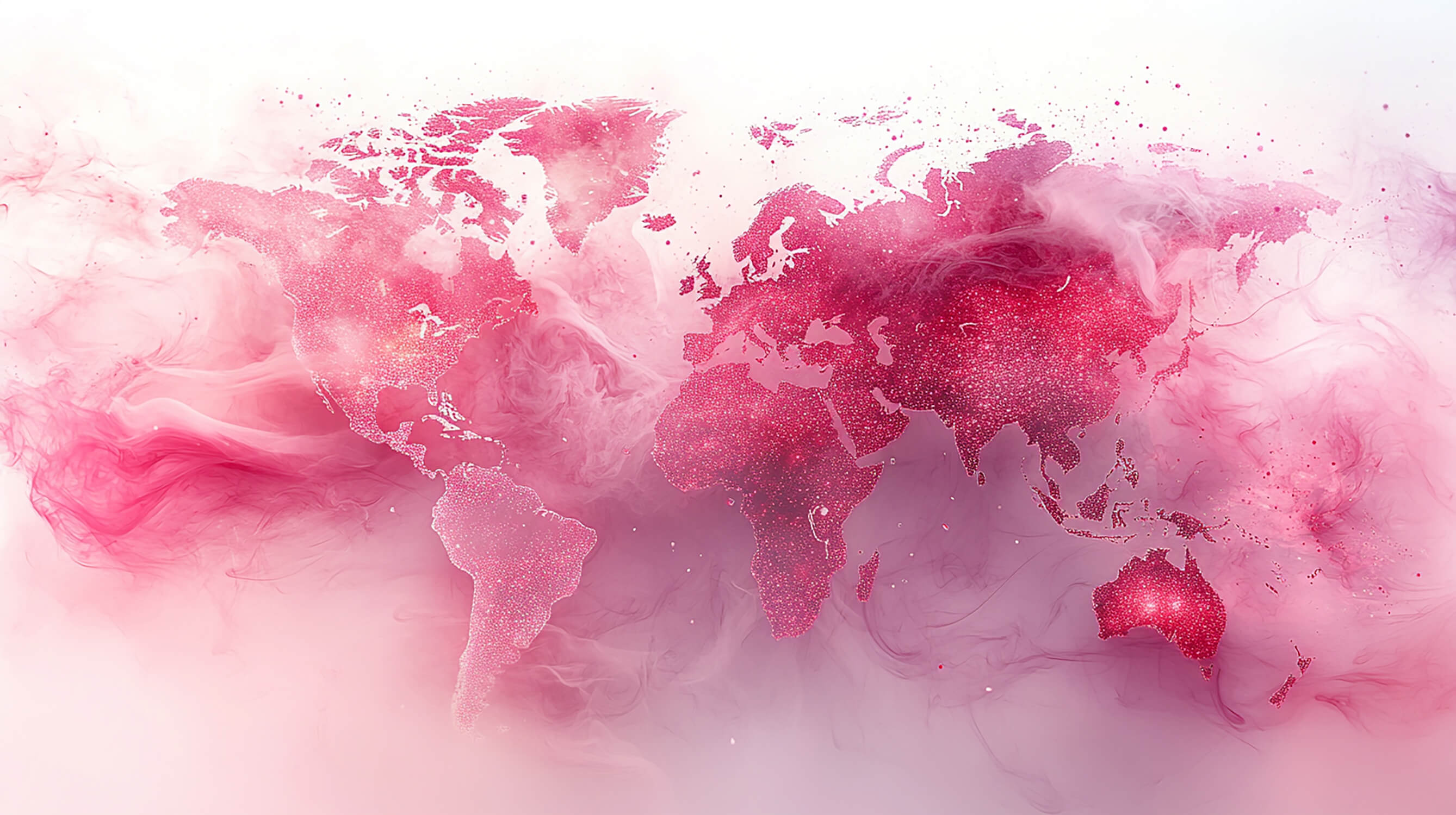 Papier Peint Carte Du Monde Rose