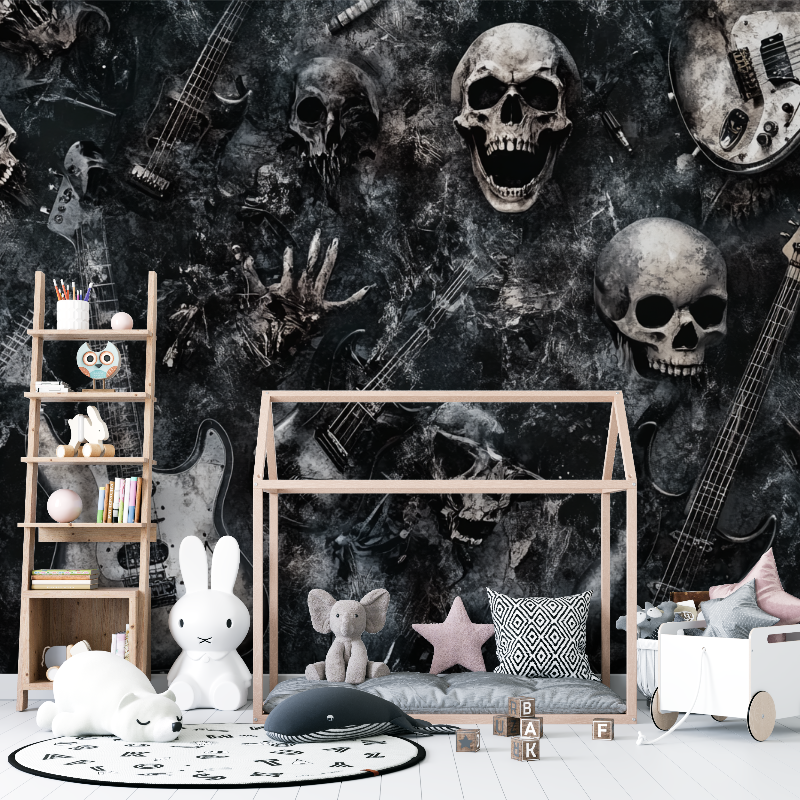 Papier peint metal musique 12