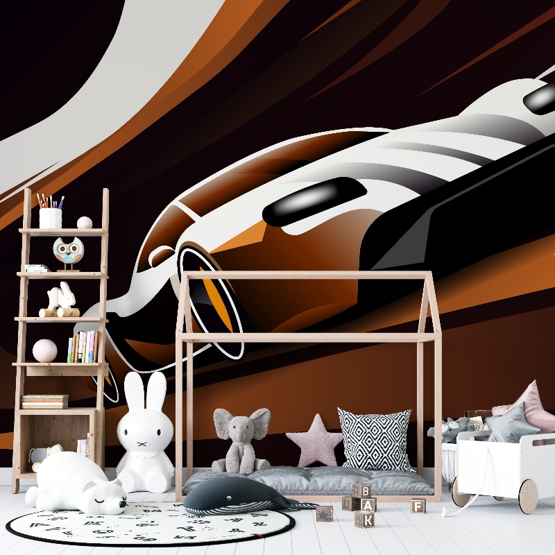 Papier peint voiture pour enfant 12