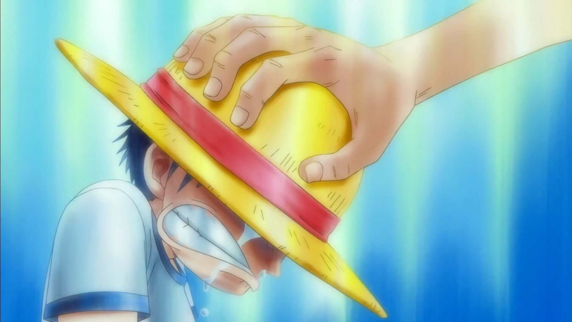 Papier Peint One Piece Tête Luffy