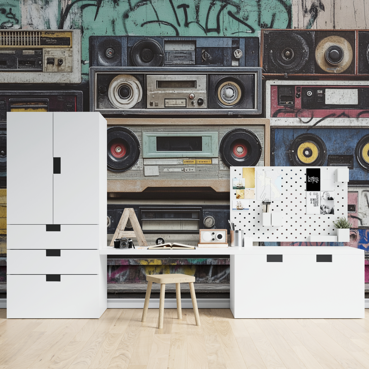 Papier peint old school hip hop tapisserie spiderman