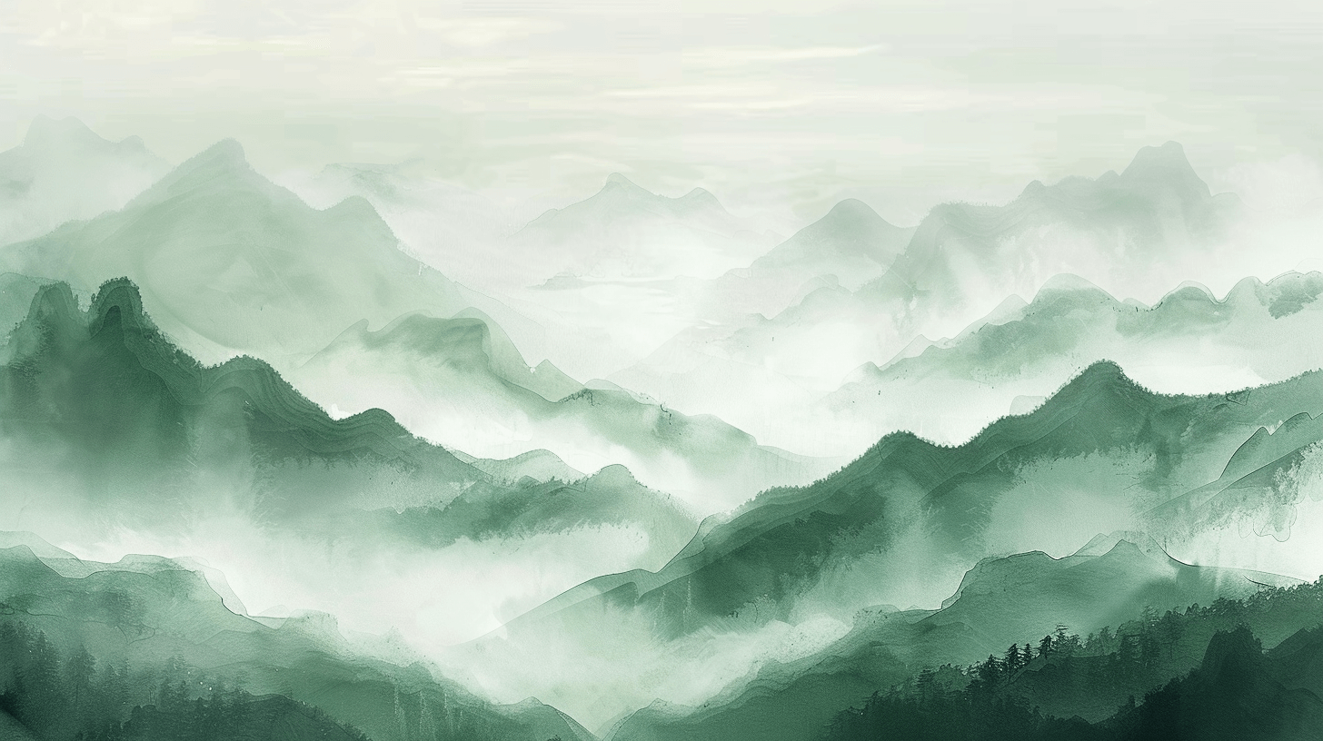 Papier Peint Forêt Brumeuse