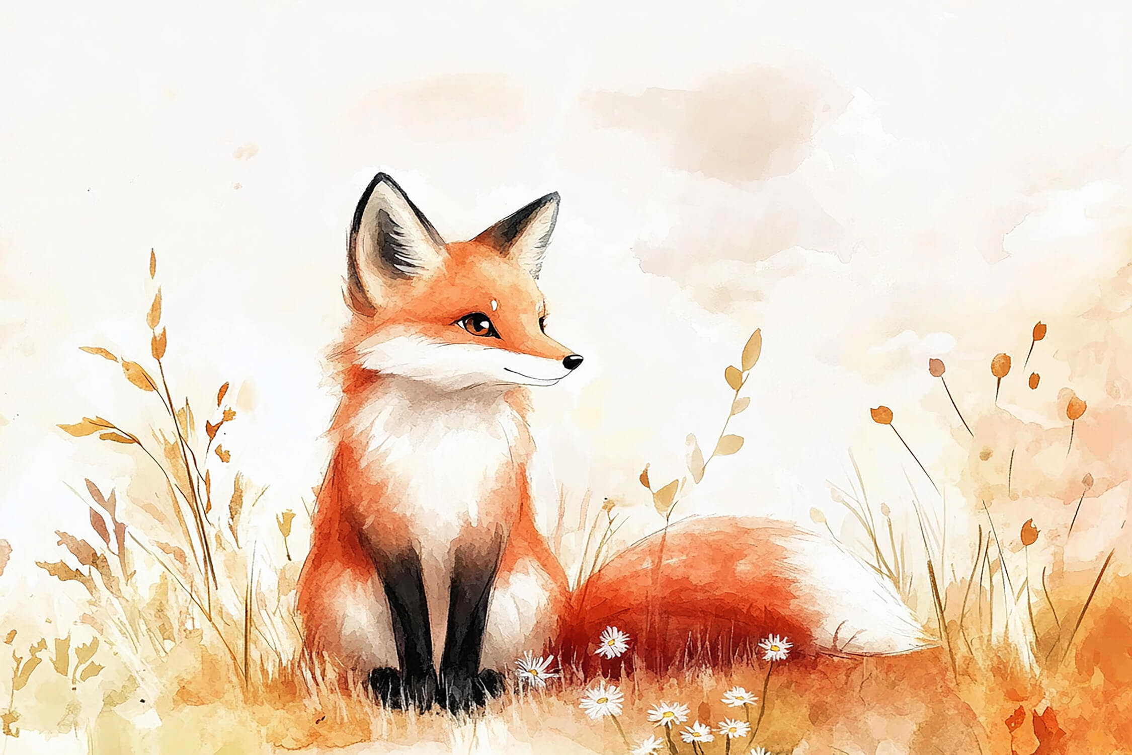 Papier Peint Renard Pour Chambre Bébé