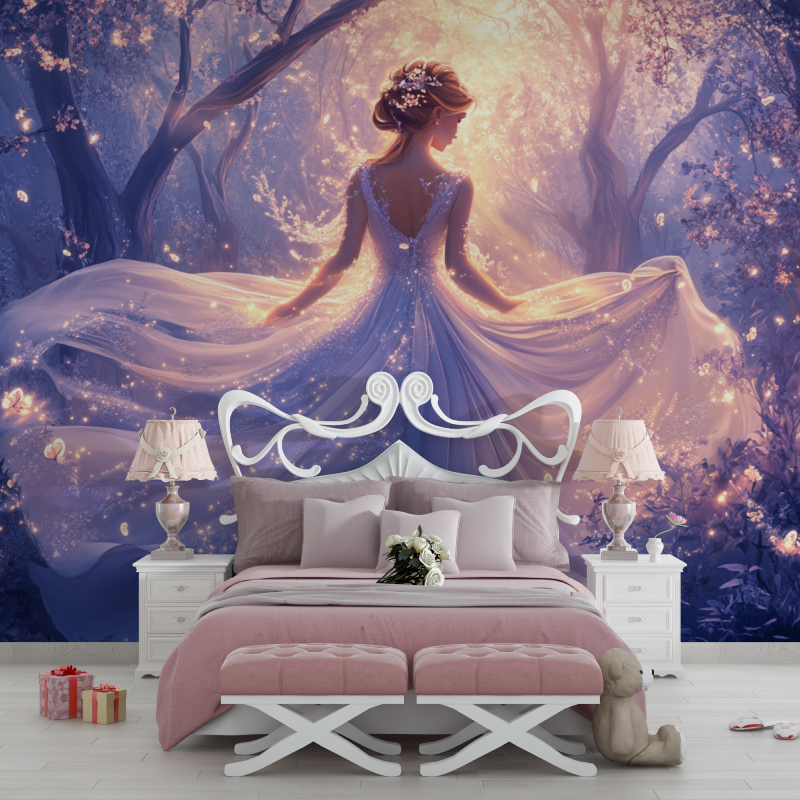 Papier peint princesse delicate...et feerique chambre filles