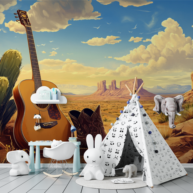 Papier peint musique country tapisserie murs