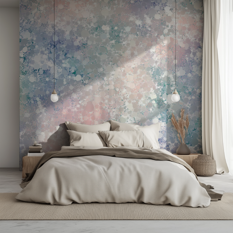 Papier peint vintage liberty lit 1234