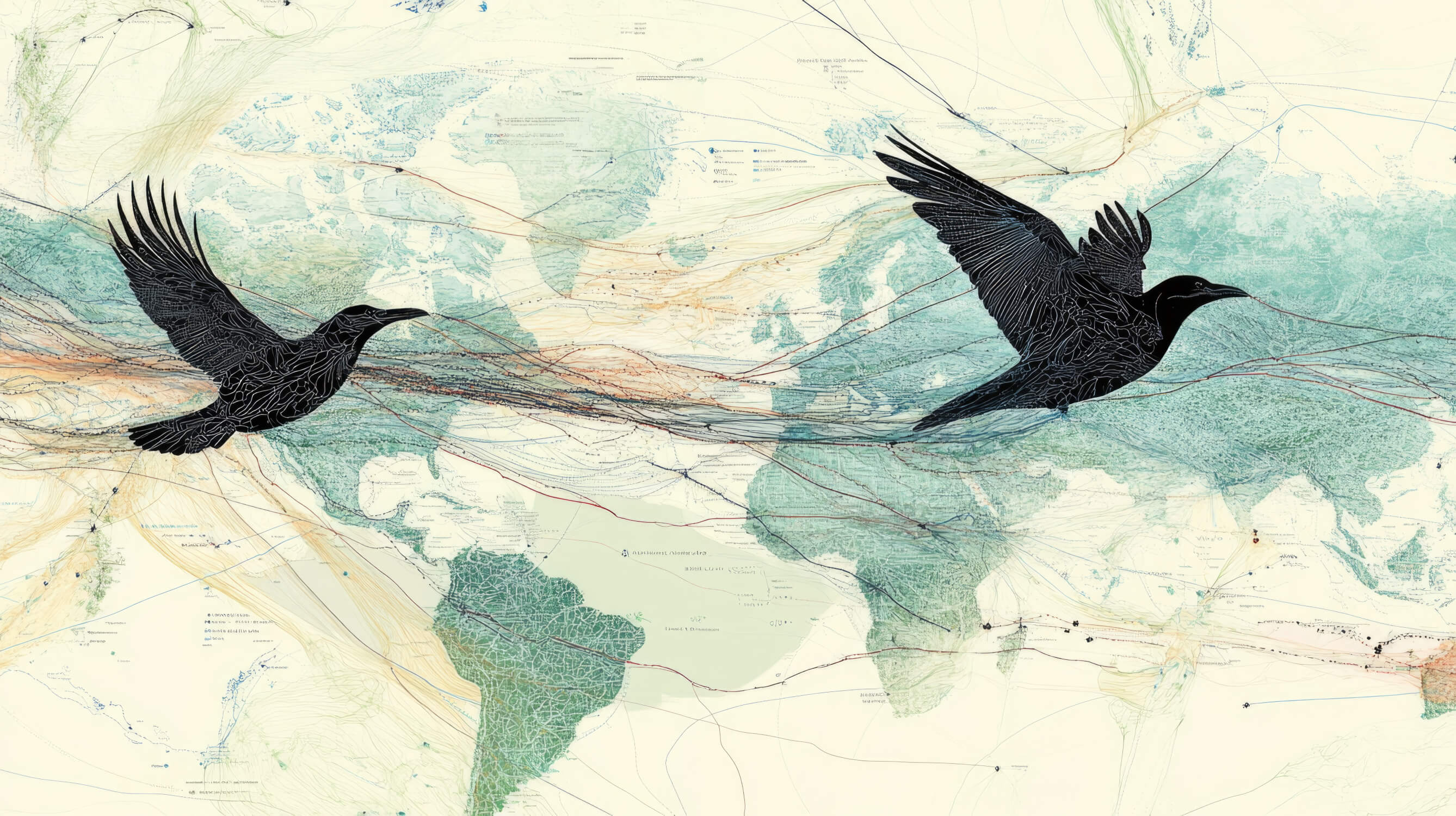 Papier Peint Carte Du Monde Oiseaux