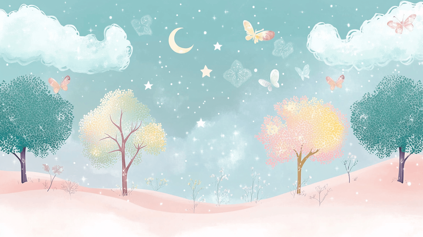 Papier Peint Arbre Magique Bébé