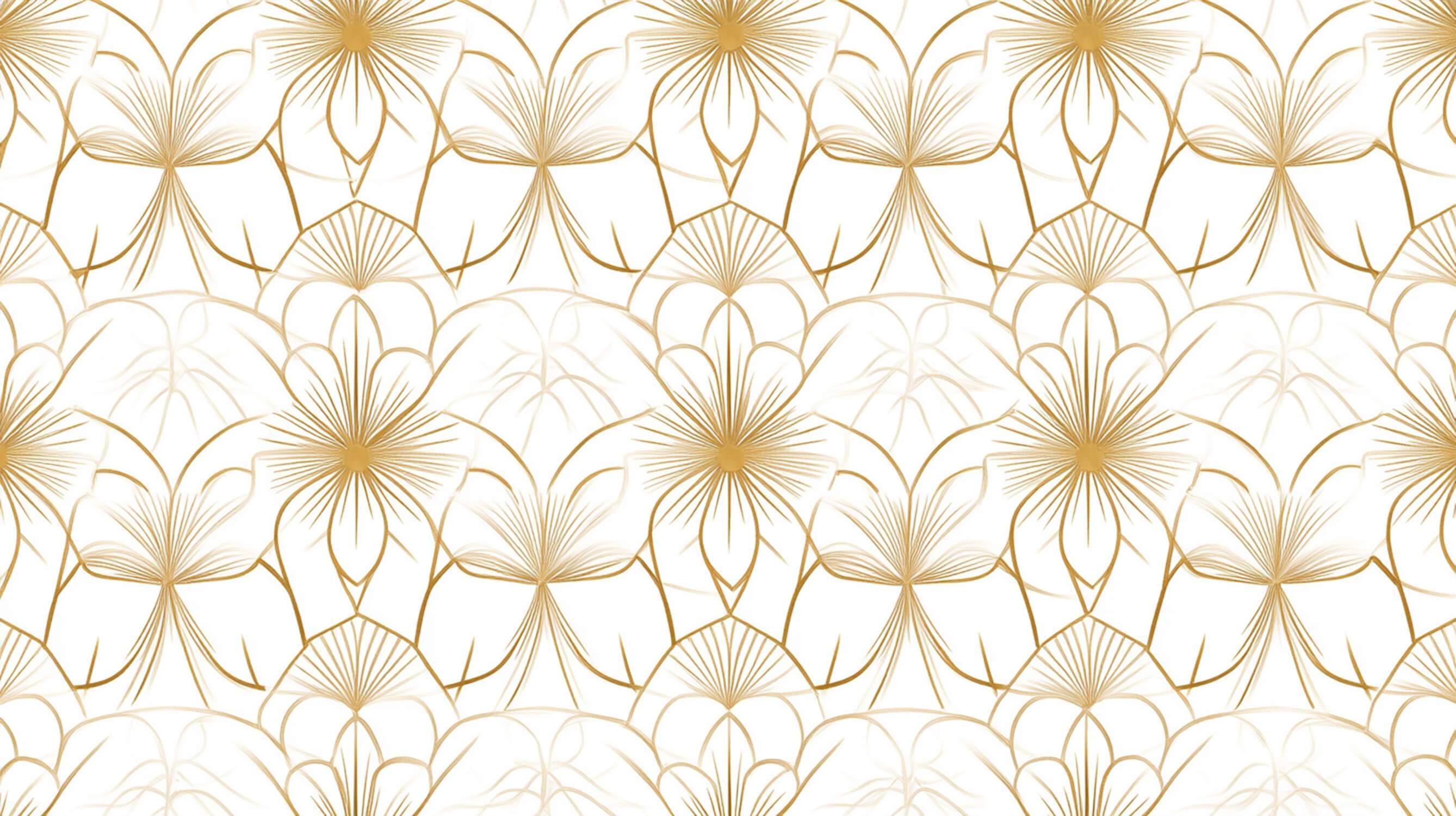 Papier Peint Doré Blanc