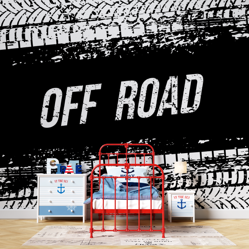 Frise papier peint pneu moto garcon567