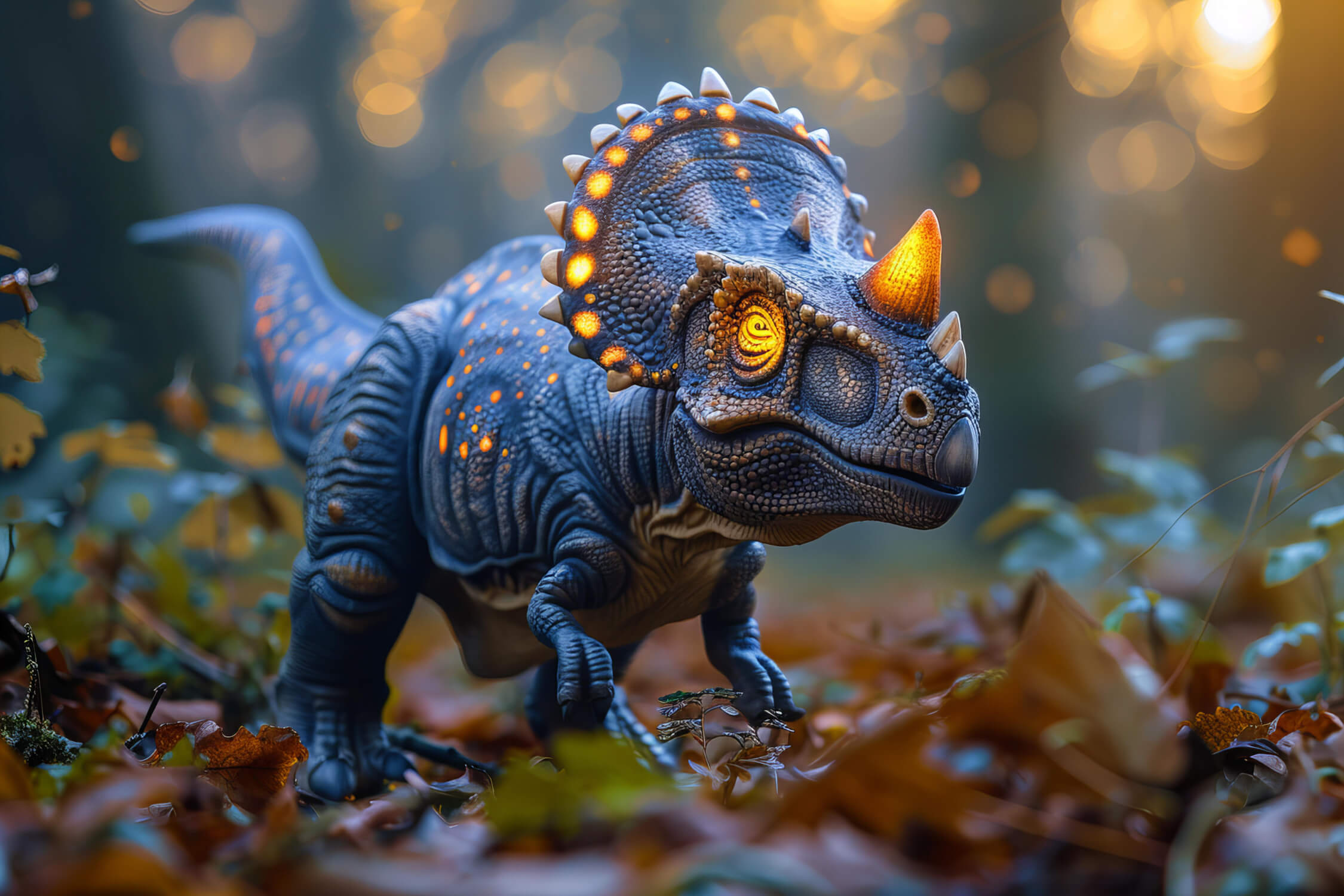 Papier Peint Dinosaure Néon