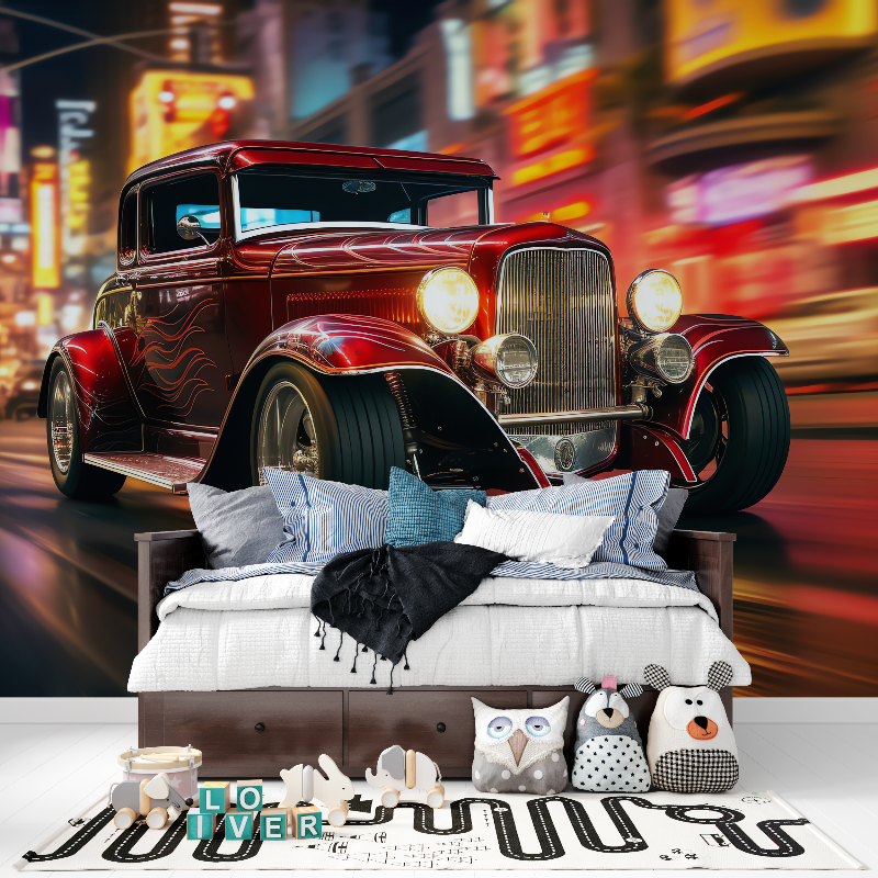 Papier peint voiture collection tapisserie pour ado