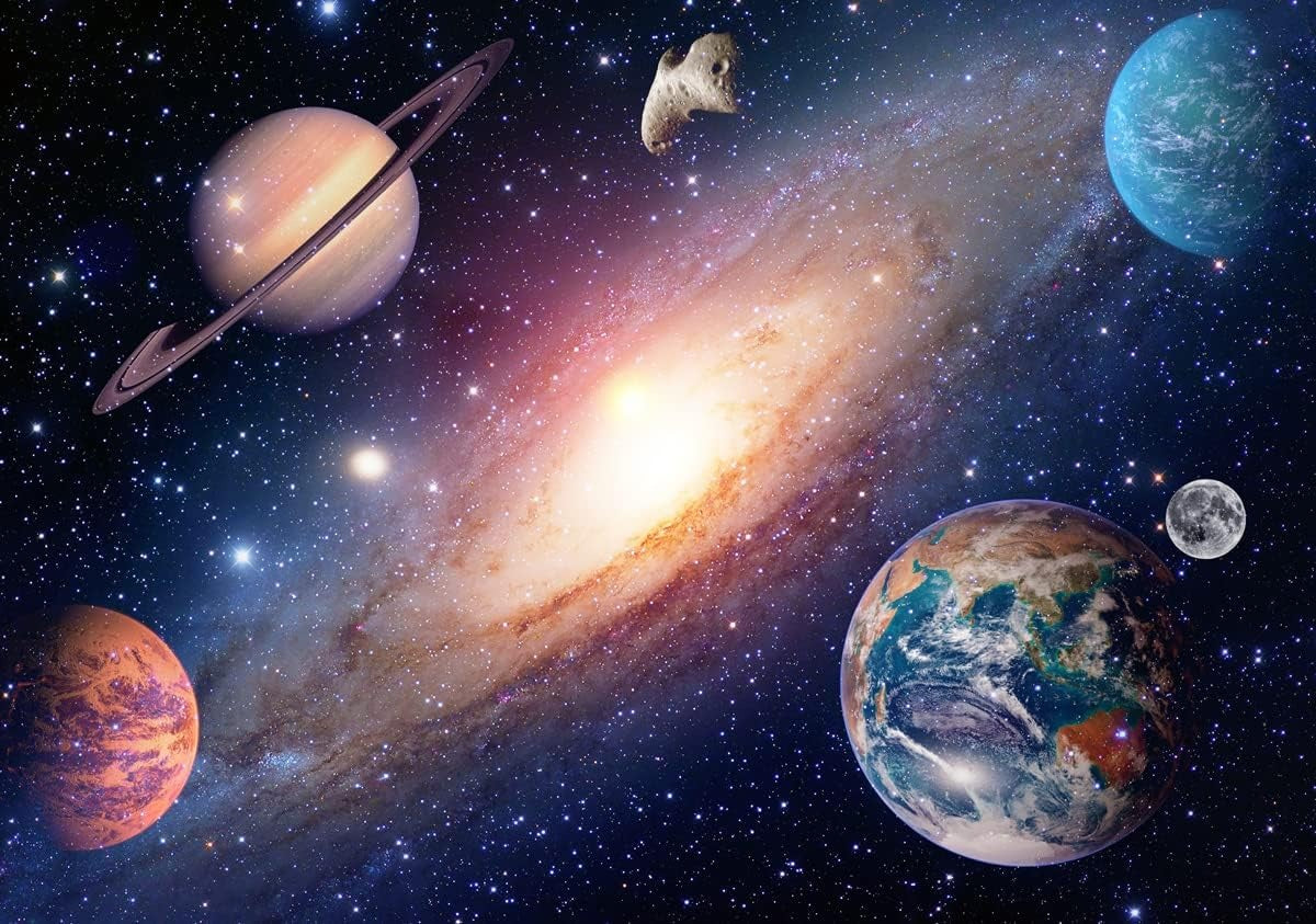 Nebula and planet space wallpaper