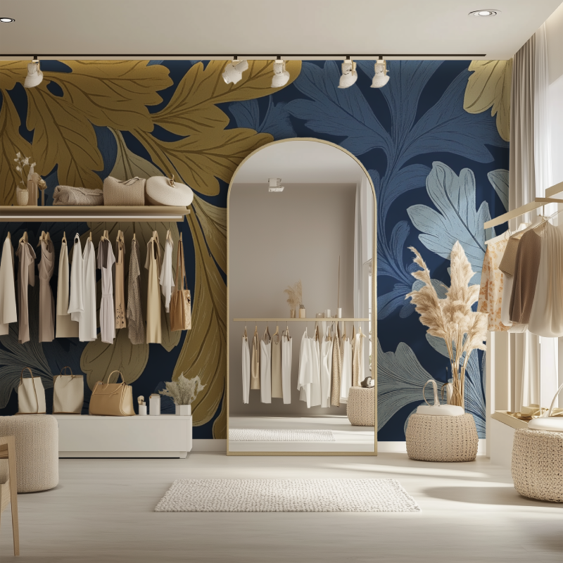 Papier peint vintage original dressing