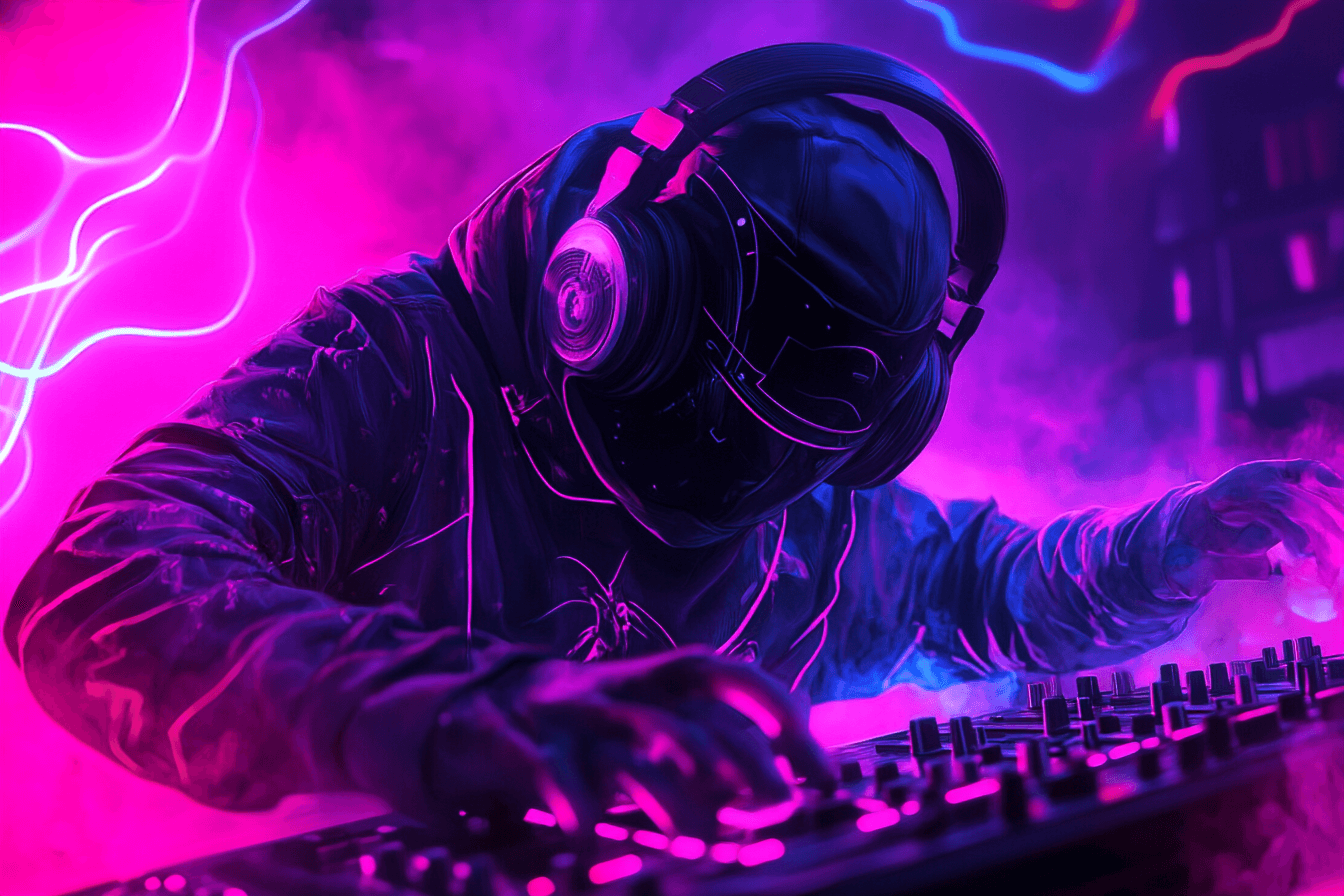 Papier Peint Nomade Techno Music