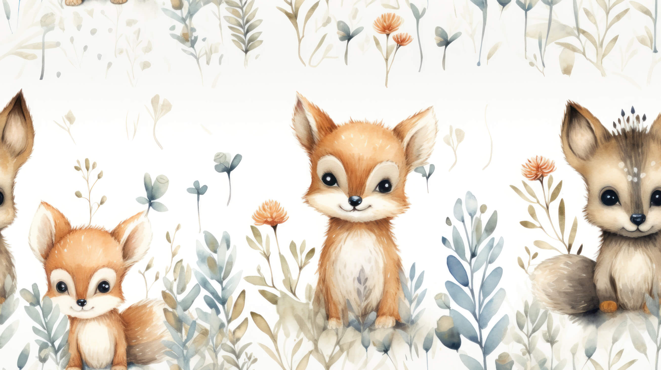 Papier Peint Renard Bohème