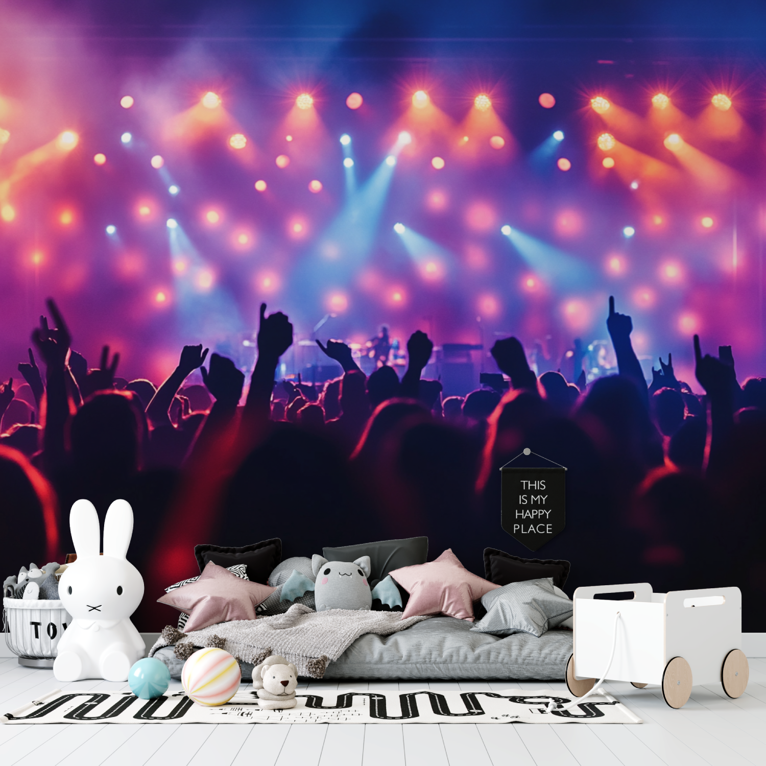 Papier peint decor musique tapisserie garcon