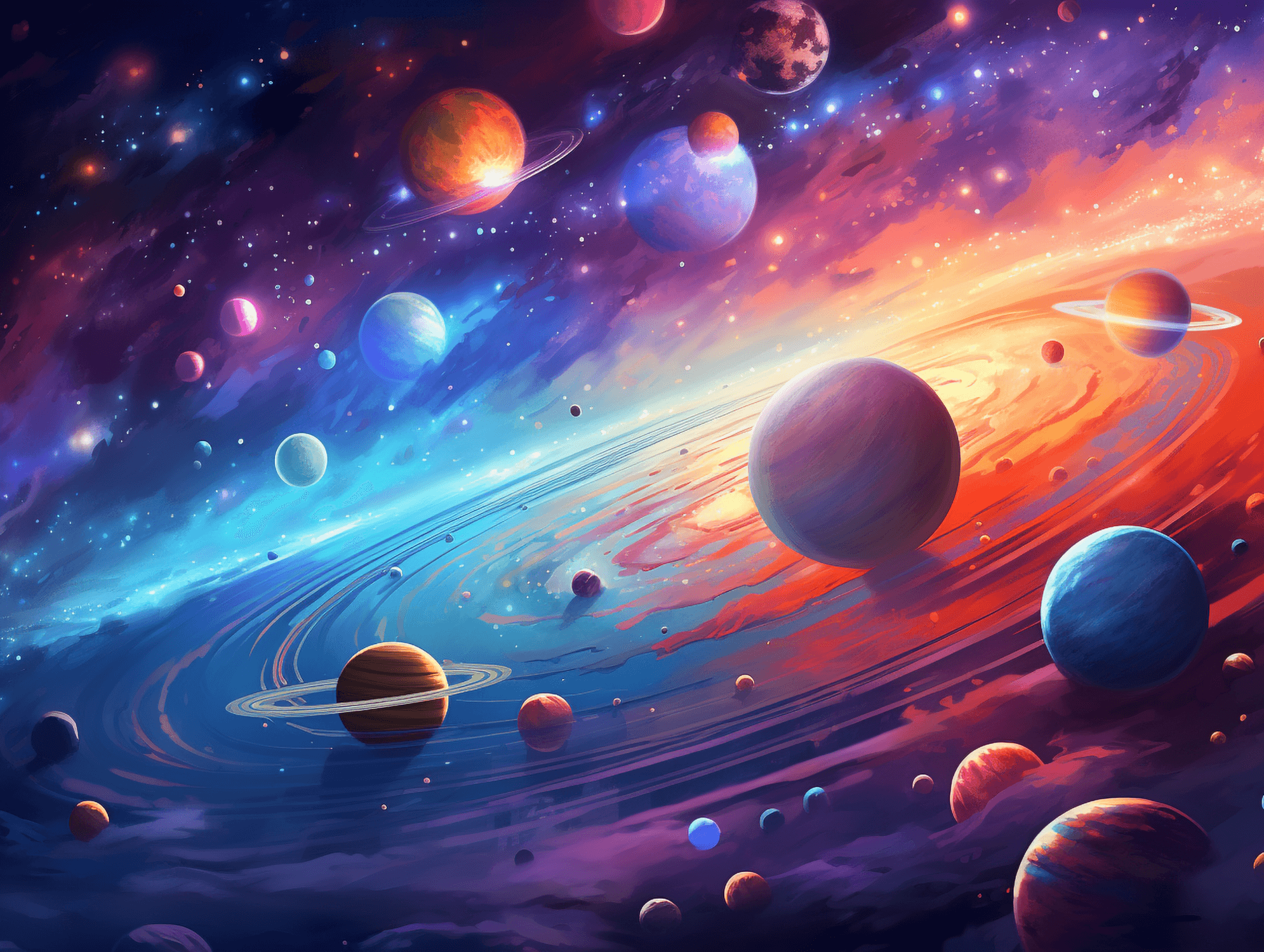 Papier Peint Espace Planete