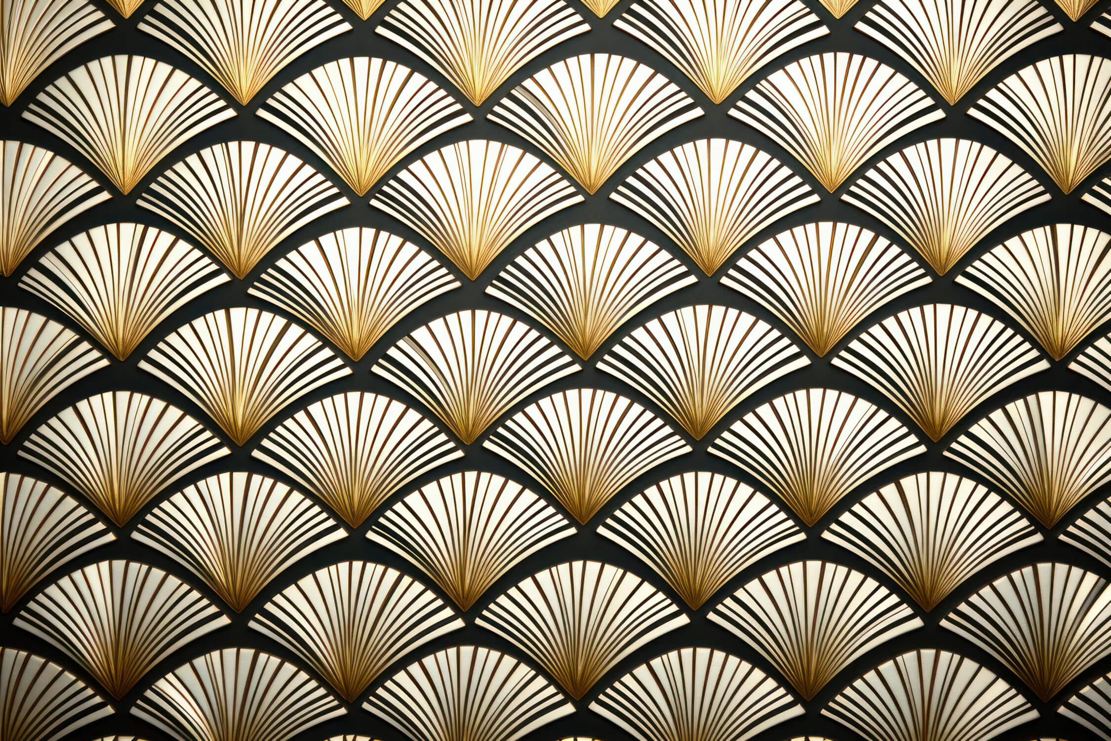 Papier Peint Art Déco Mystere Doré