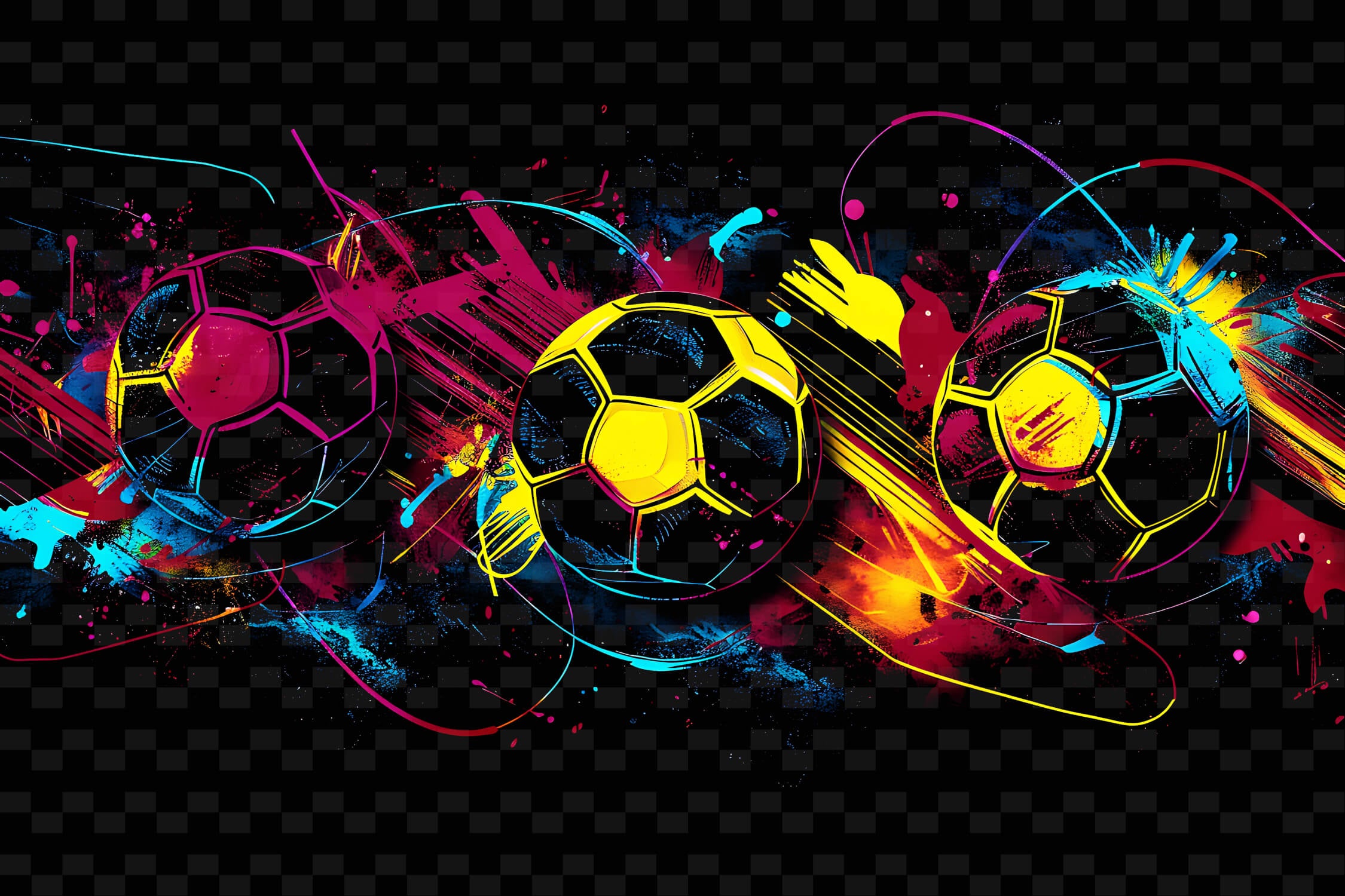 Papier Peint Ballon De Foot Noir