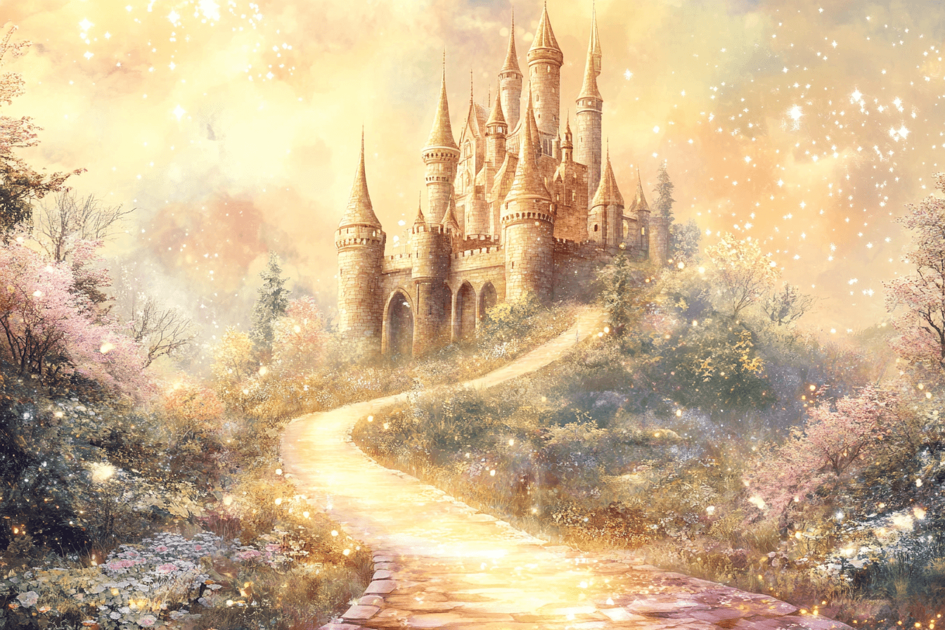 Papier Peint Princesse Forteresse Enchantée