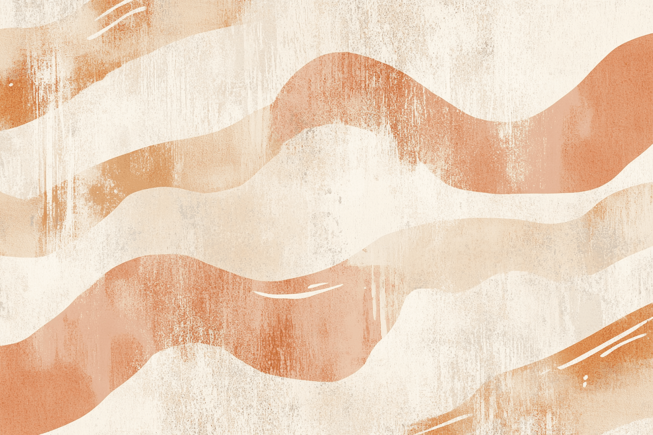 Papier Peint Terracotta Et Beige Tendance