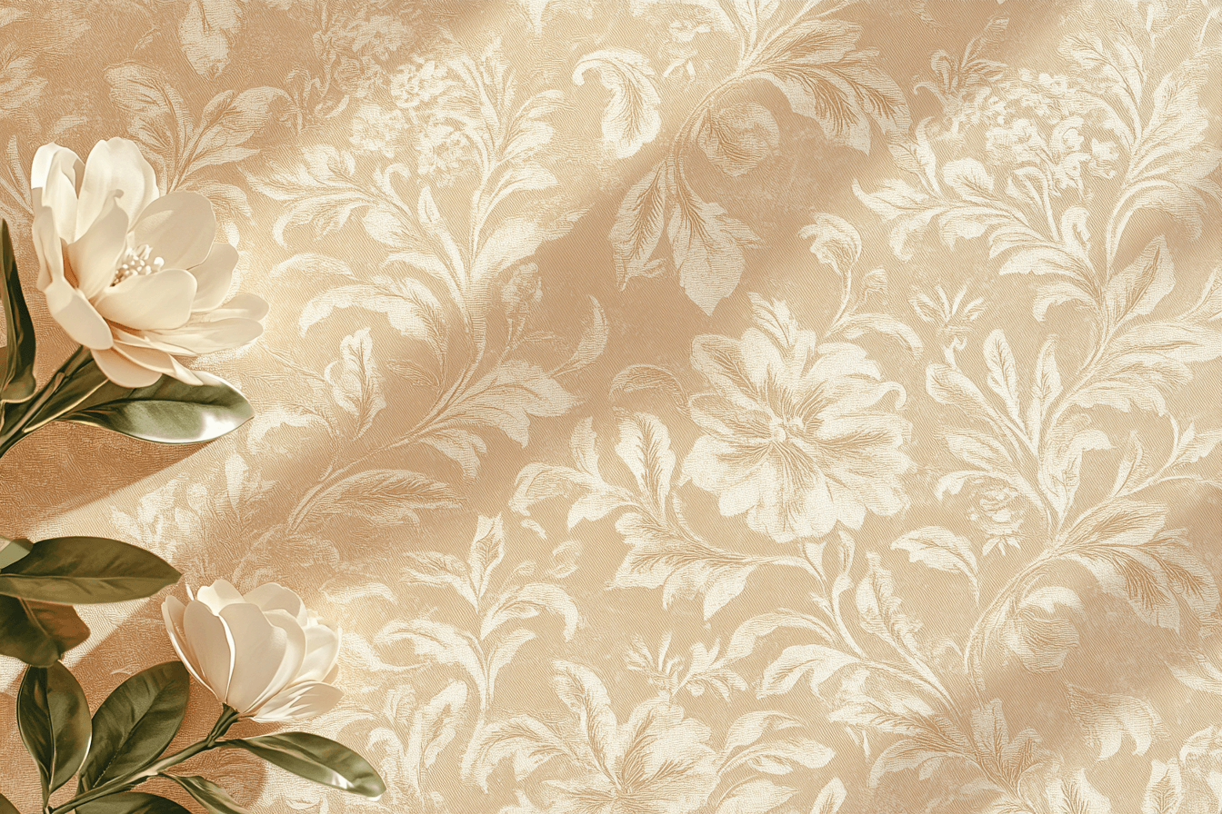 Papier Peint Terracotta Avec Touches D’ocre Jaune