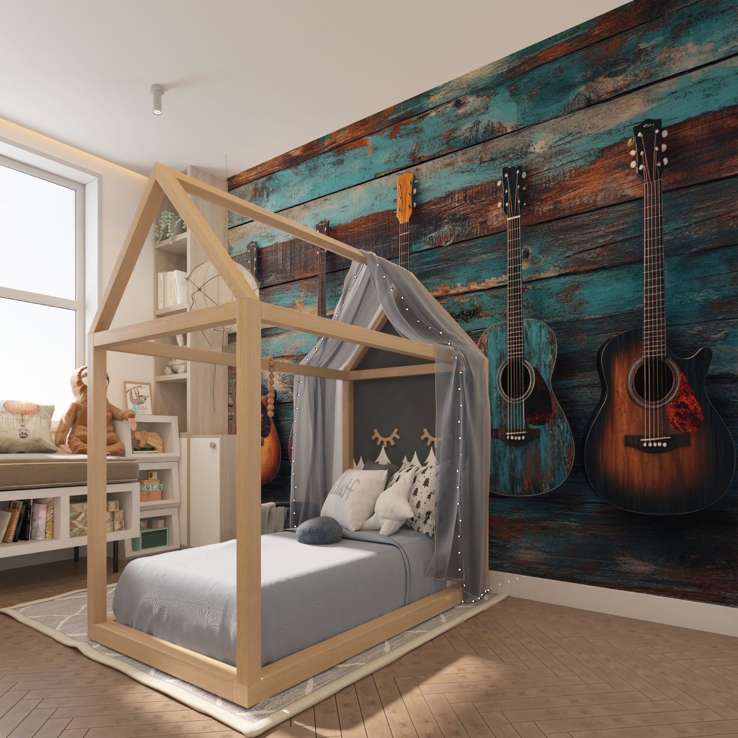 Papier peint musique acoustique tapisserie hero