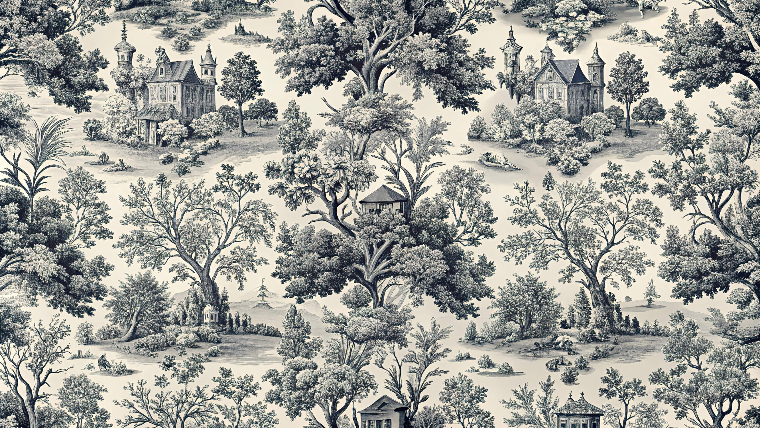 Papier Peint Toile De Jouy Années 80