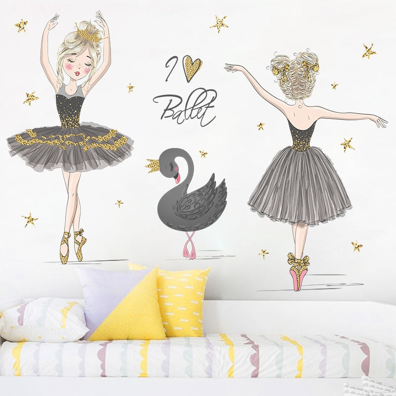 Carta da parati principessa <br/> Cigno nero e ballerina