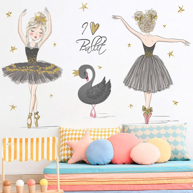 Carta da parati principessa <br/> Cigno nero e ballerina