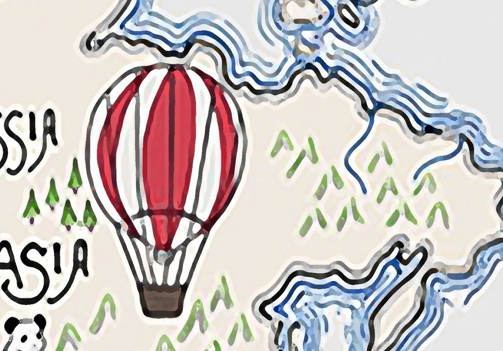 Sfondo mappa del mondo <br/> Tesoro dei pirati