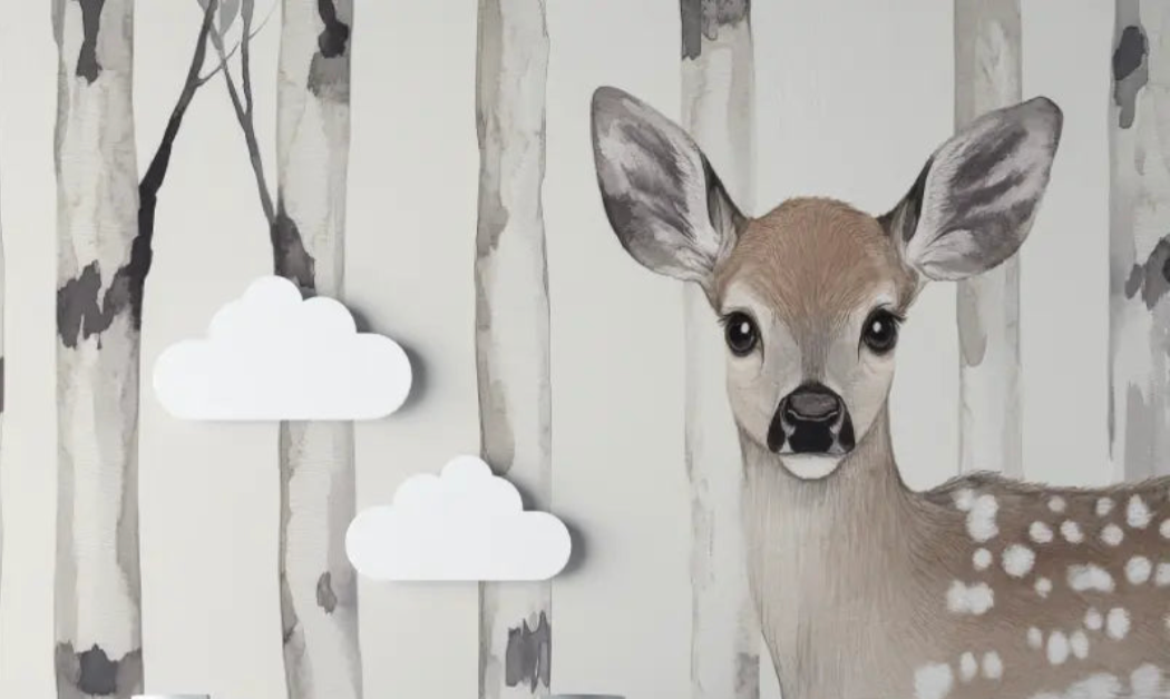 Carta da parati carta da parati ad acquerello per bambini